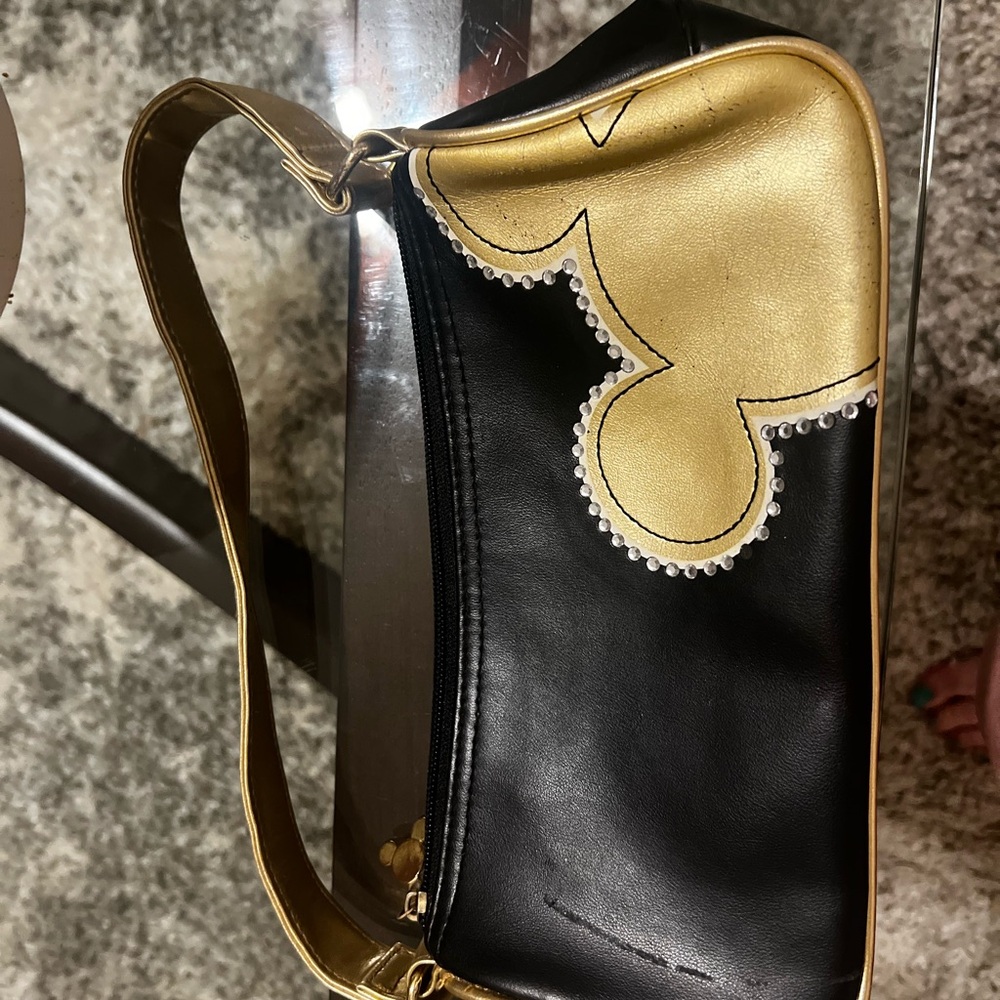 Disney Black and Gold Shoulder Bag